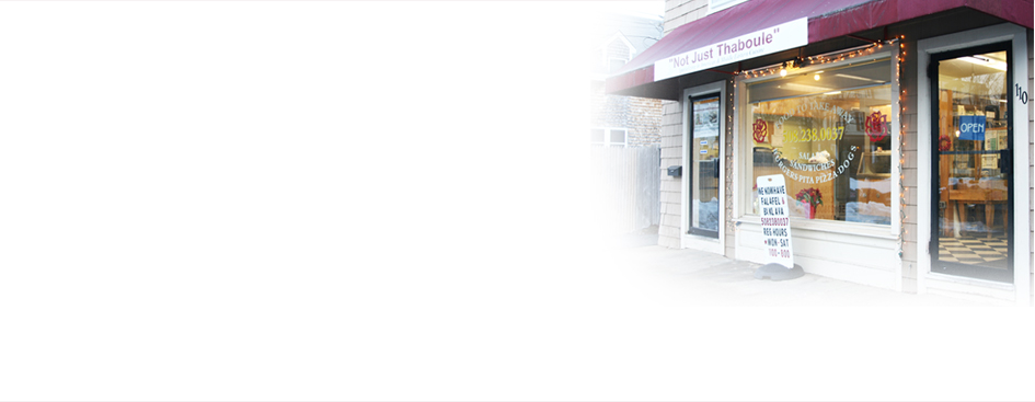 The Not Just Thaboule storefront on Center Street in North Easton